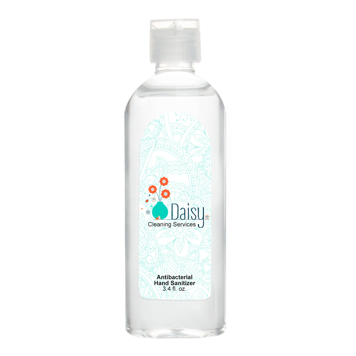 3.4 oz Hand Sanitizer with Custom Label! Meets FDA Requirements. Unscented 62% Ethyl Alcohol Content. Label Size: 1 ⅛" W x 2 ⅝" H. Bottle Size: 5" H. Perfect for any business slowing the spread of Covid-19.